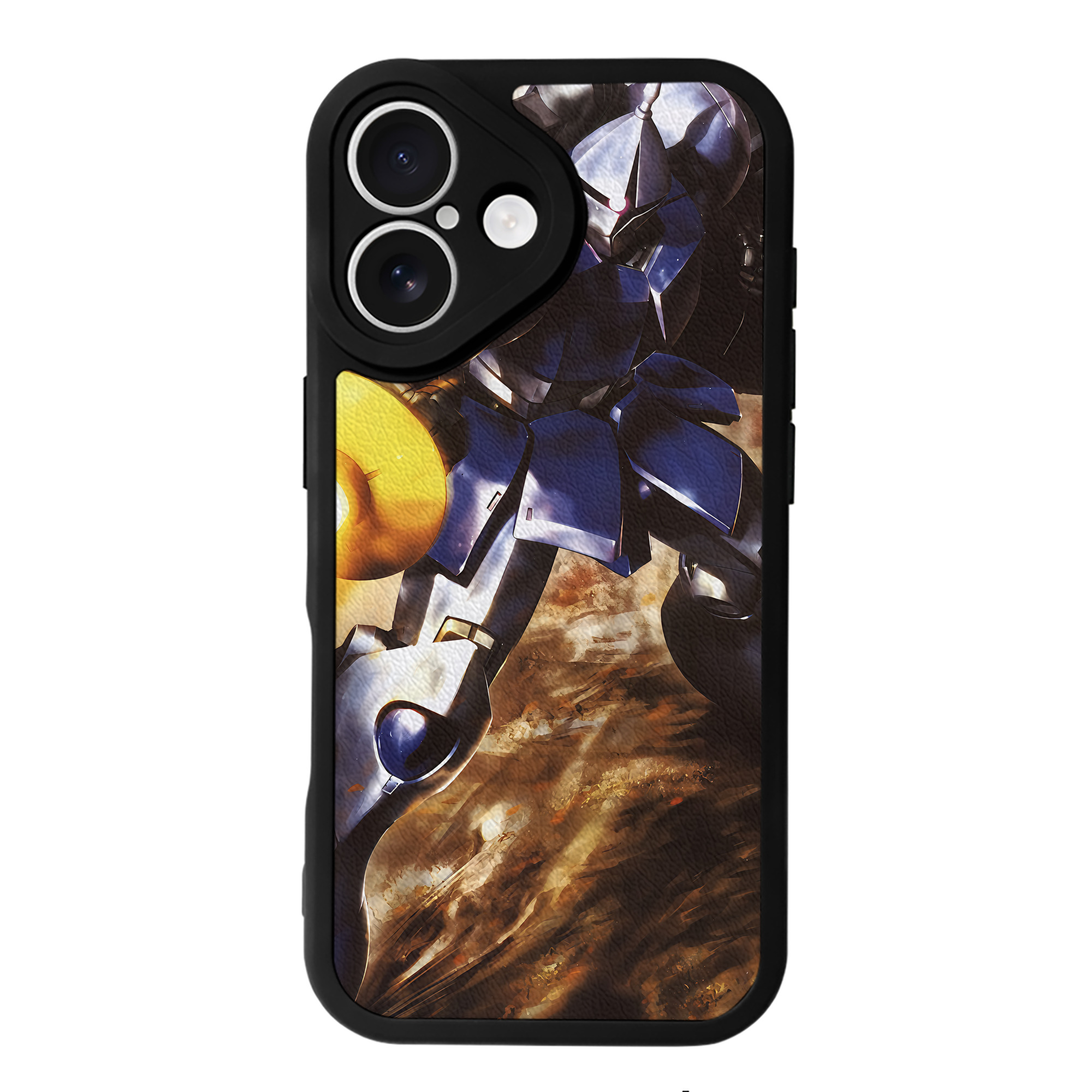 （画像用） 機動戦士ガンダム Mobile Suit Gundam 【iPhone 16シリーズ対応】シリコンスマホケース（レザー調） 材質：シリコン